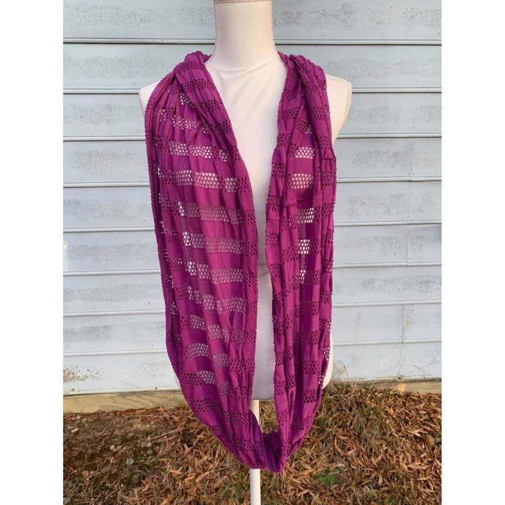Purple Eyelet Infinity Scarf From Target